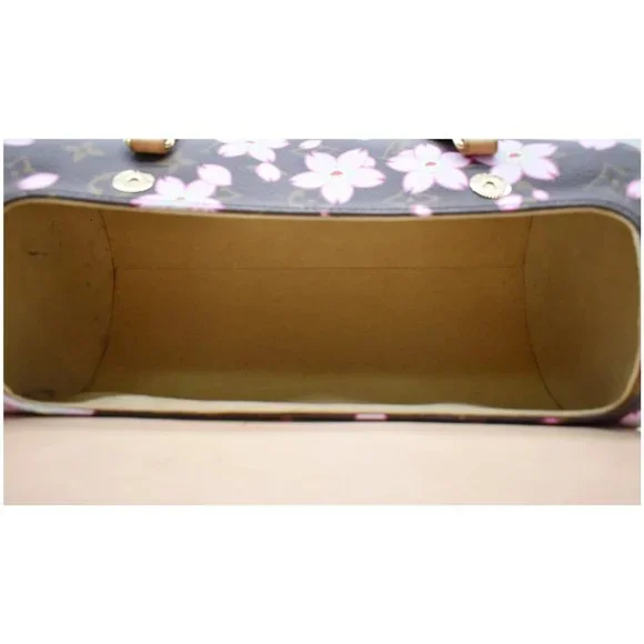 LOUIS VUITTON Papillon Monogram Cherry Blossom Tote Handbag Brown - Picture 11 of 11